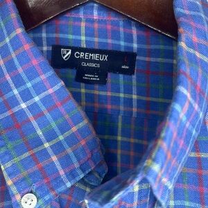 Cremieux Large Plaid Long-Sleeve Shirt
100% Linen